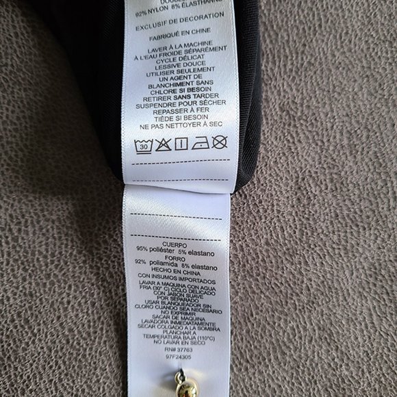 Laundry by Shelli Segal Multicolored Split Sleeve Cocktail Mosaic Dress size 8 - Picture 11 of 11